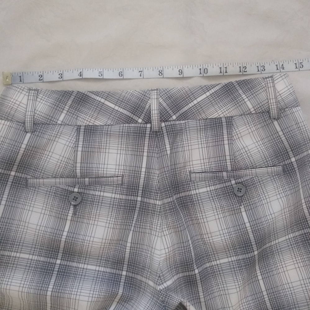 Express Editor Plaid Checkered Windowpane Wide Le… - image 5